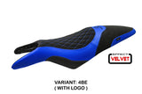 Cagiva Raptor 650-1000 2000-2007 Seat Cover Tappezzeria Italia TPZ in Blue and Black