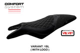 Cagiva Raptor 650-1000 2000-2007 Seat Cover Tappezzeria Italia TPZ Comfort in Black