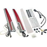 Luz trasera LED CIRO - Lente roja - Cromada - Tri Glide 40085 