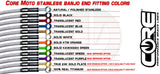 Kit de latiguillos de freno delanteros personalizados traseros Aprilia RSV4 (08-10) (2 latiguillos)