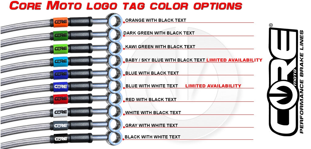 Kit de latiguillos de freno traseros personalizados para Aprilia RSV-R Mille 1000 (99-00)