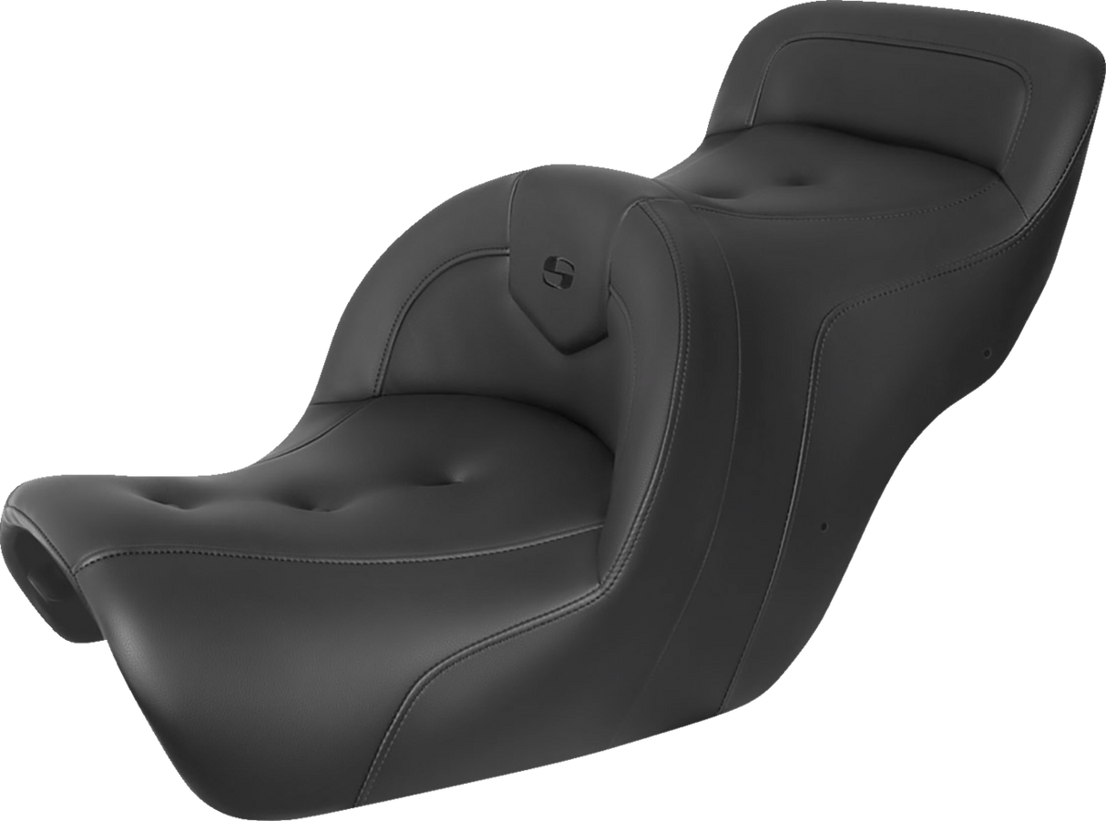 Asiento SADDLEMEN - Sofá de carretera - Sin respaldo - Pillow Top - Negro H88-07-181 