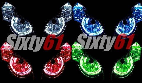 Kawasaki ZX14R 2006-2025 Quad CCFL Halo Kit | Sixty61