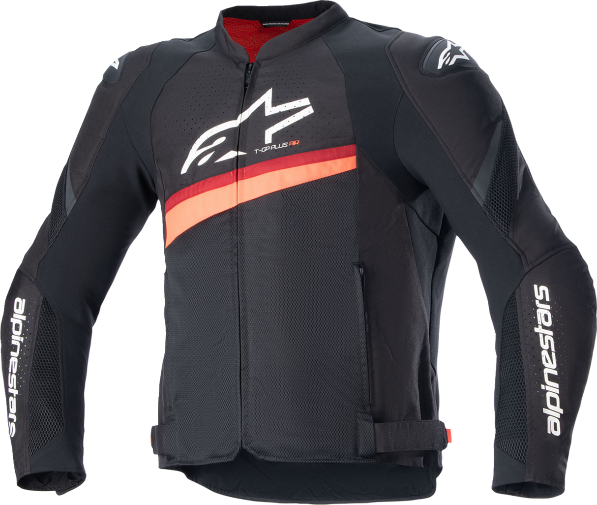 Chaqueta ALPINESTARS T-GP Plus R v4 Airflow - Negro/Rojo Fluo - 3XL 3300624-1030-3X