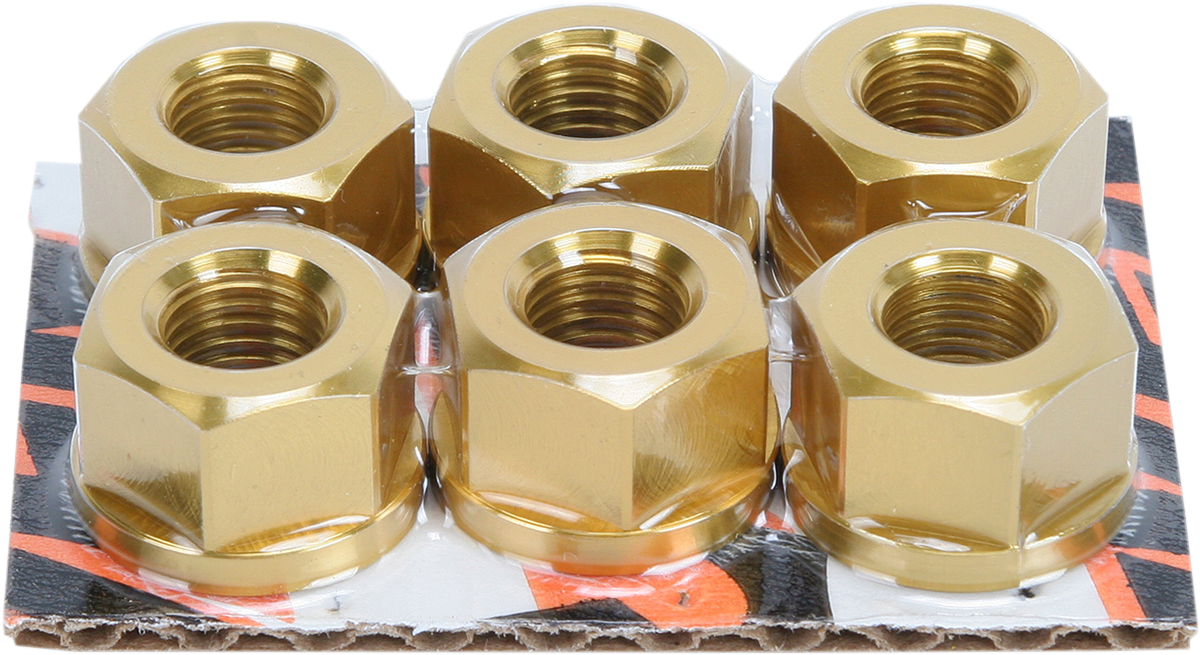 Tuercas de piñón de aluminio DRIVEN RACING - Doradas - M10 x 1,25 DSNGD 