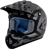 AFX FX-17 Motorcycle Helmet - Attack - Frost Gray/Matte Black - Medium 0110-7138
