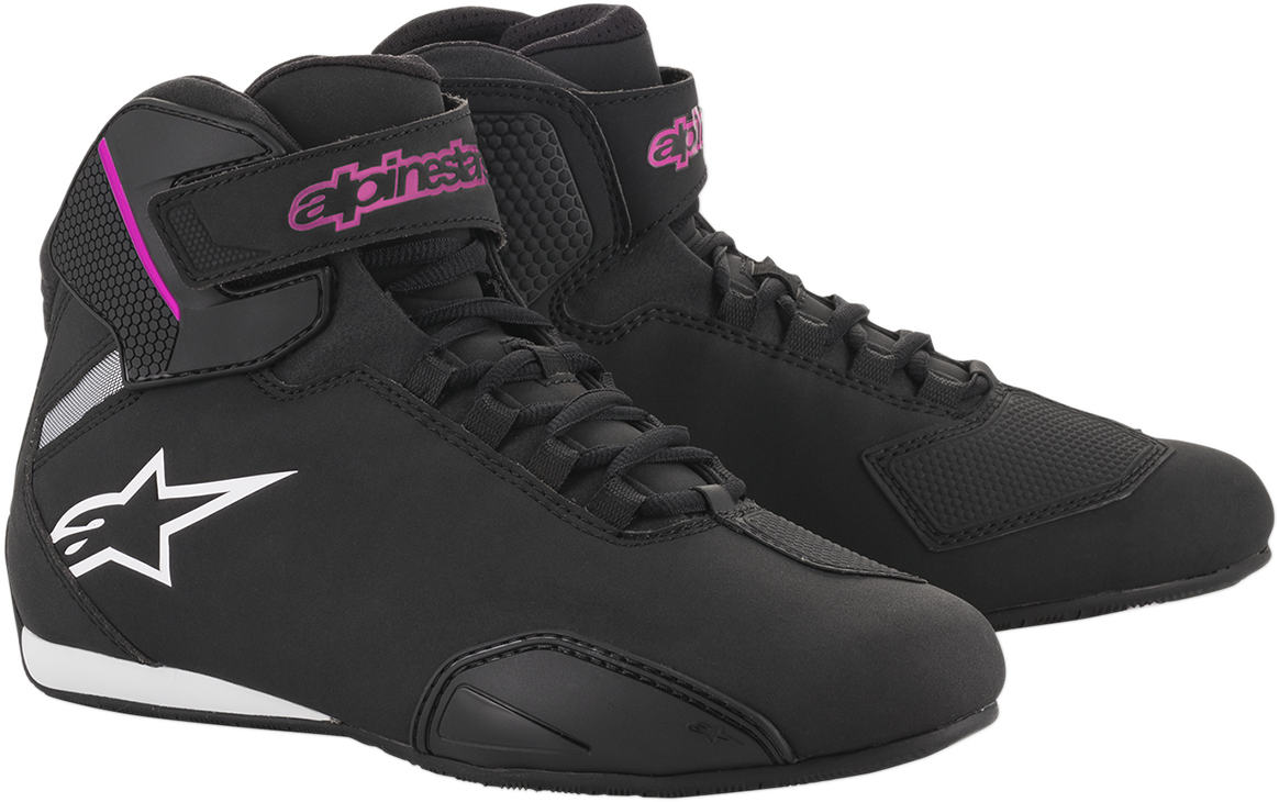 Zapatos ALPINESTARS Sektor para mujer - Negro/Rosa - Talla 10.5 (EE. UU.) 2515719103911