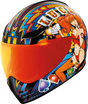 ICON Domain™ Motorcycle Helmet - Lucky Lid 4 - Red - Small 0101-14952