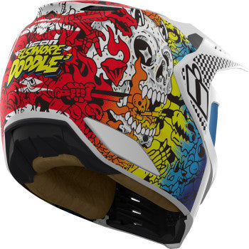 Casco ICON Elsinore™ - Doodle 3 - Blanco - 3XL 0104-3443