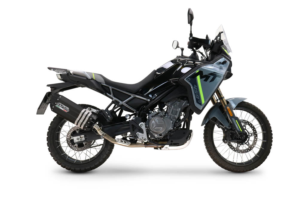 CF Moto 450 MT 2024-2026 Exhaust GPR Slip-on Hyper Sonic Black Titanium - photo 1