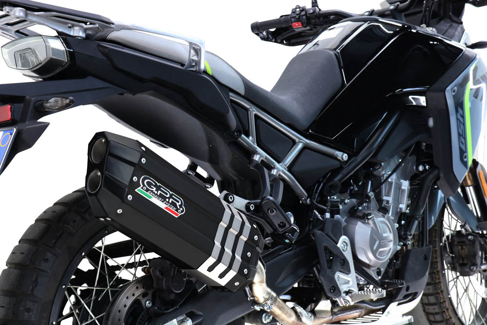 CF Moto 450 MT 2024-2026 Exhaust GPR Slip-on Hyper Sonic Black Titanium - photo 2