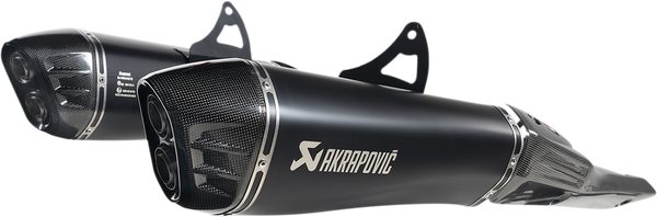 AKRAPOVIC Slip-On Series Muffler - Titanium/Carbon Fiber - Black