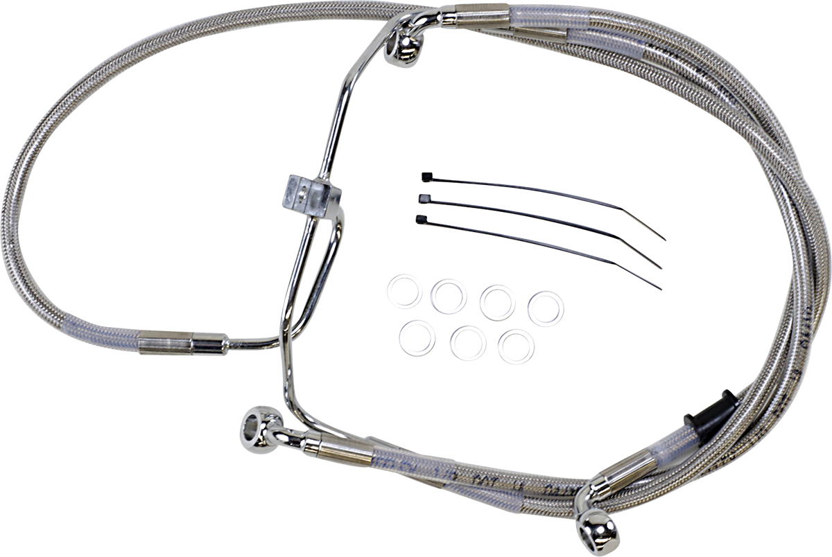 Línea de freno DRAG SPECIALTIES - +8" - Acero inoxidable - FXDF '08-'17 660325-8