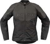 Chaqueta de cuero ICON Overlord3™ para mujer - Negra - Talla M 28131084