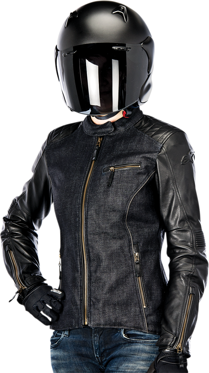 Chaqueta de cuero Stella Renee para mujer de ALPINESTARS - Negra - Talla 2 EE. UU. / 38 UE 3318013-10-38