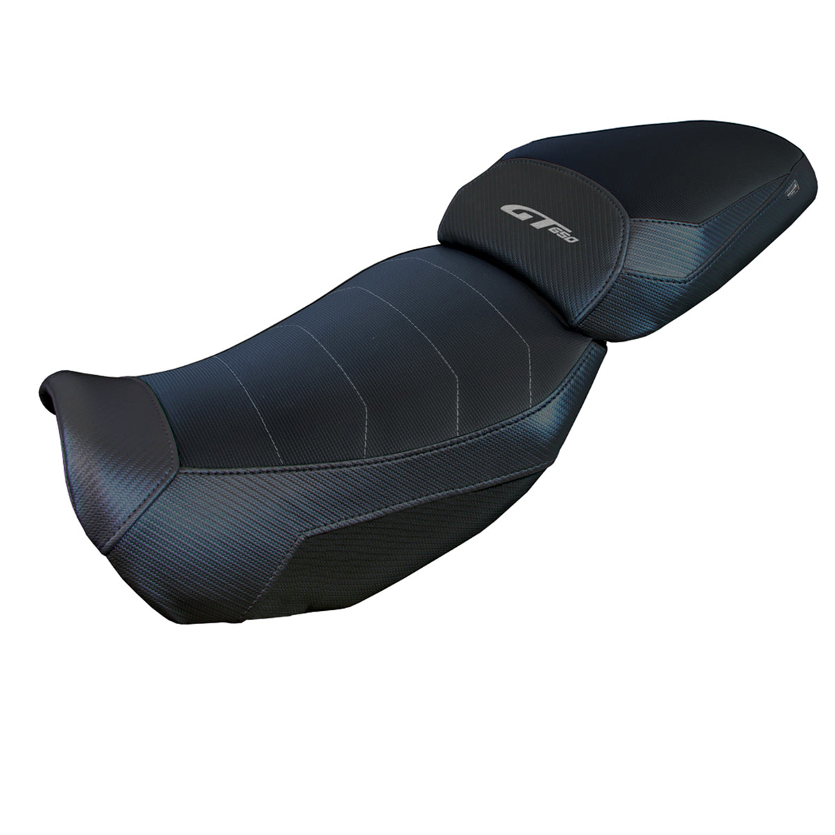 Funda de asiento Tappezzeria Italia TPZ Comfort para CF Moto 650GT 2021-2025 en negro
