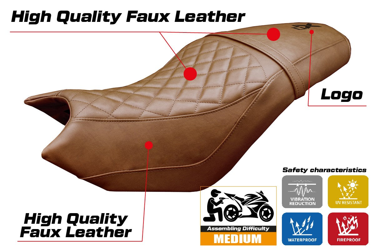 CF Moto 700 CL X 2021-2025 Seat Cover Tappezzeria Italia TPZ Brown