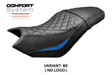 Funda de asiento CF Moto 700 CL X 2021-2025 Tappezzeria Italia TPZ Comfort Azul Negro