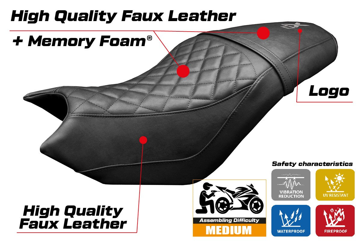 CF Moto 700 CL X 2021-2025 Seat Cover Tappezzeria Italia TPZ Comfort Black