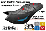 CF Moto 700 CL X 2021-2025 Seat Cover Tappezzeria Italia TPZ Comfort Light Blue Black
