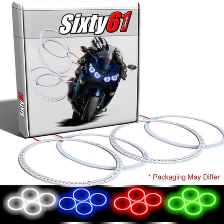 Honda CBR 600RR 03-12 COB LED Halos Quad Kit