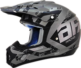 AFX FX-17 Motorcycle Helmet - Attack - Frost Gray/Matte Black - XL 0110-7140