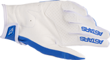 Guantes ALPINESTARS Techstar - Azul UCLA/Dorado Rushed - Pequeños 3561023-7265-S