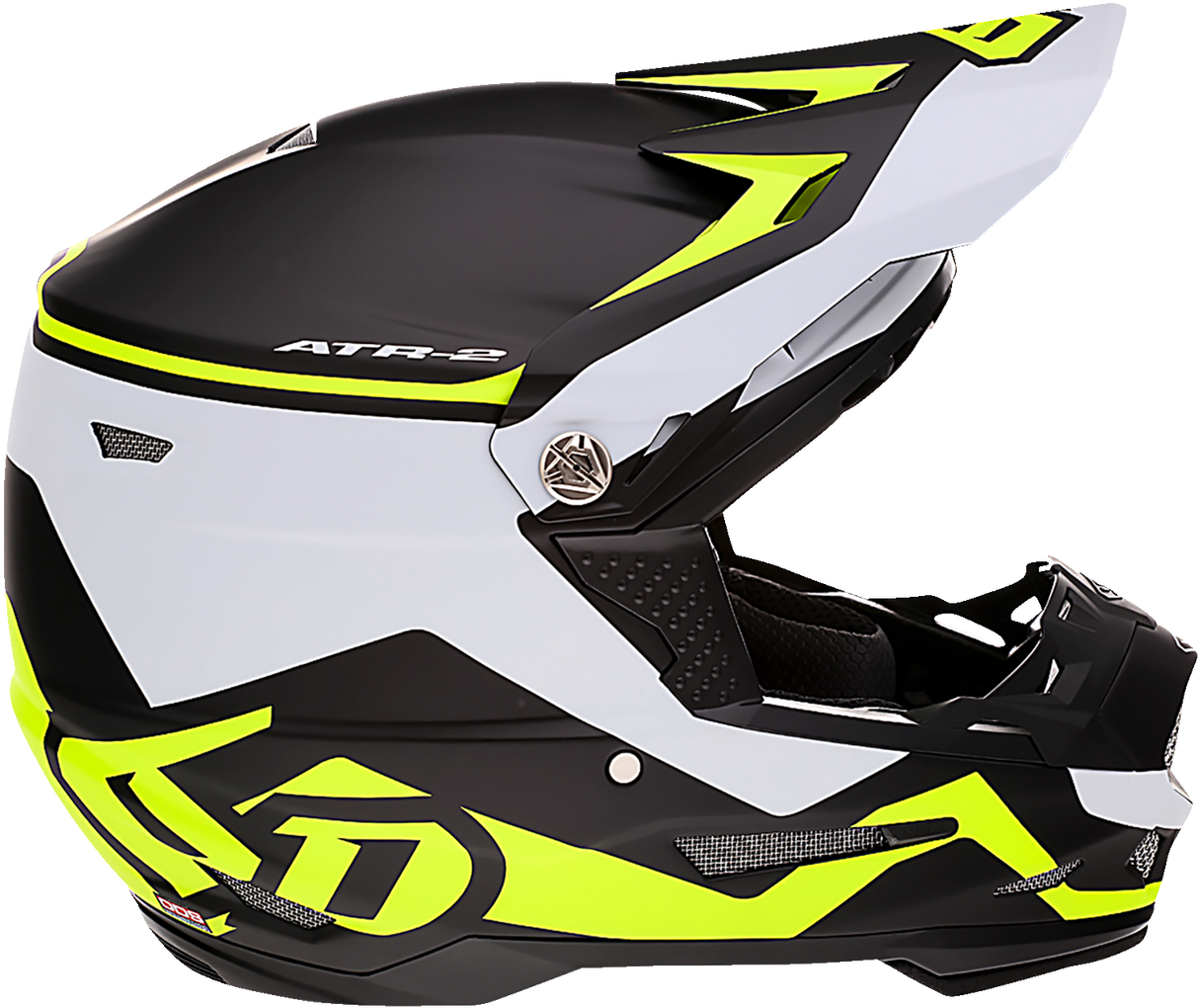 Casco de motocicleta 6D ATR-2 - Drive - Amarillo neón - 2XL 12-2769 