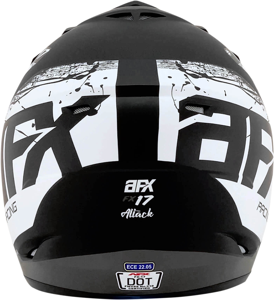 afx dirt bike helmet FX-17 Motorcycle - Attack - Matte Black/Silver pt chopper Vintage 1965 Pflueger Hande-Pak Size:AC40