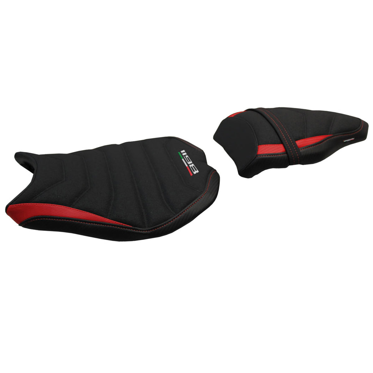 Ducati 1198 2007-2013 Seat Cover Tappezzeria Italia TPZ Ultragrip in Red and Black