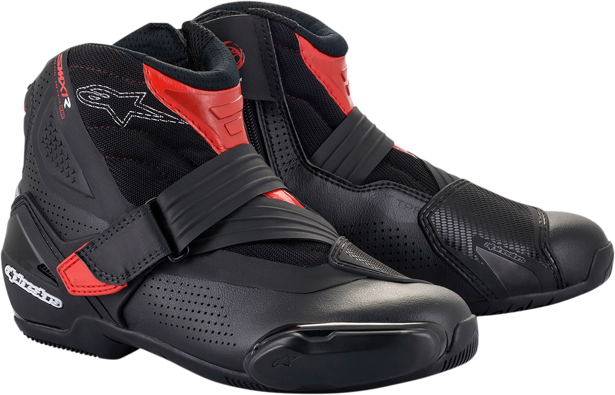 Botas ALPINESTARS SMX1-R V2 - Negro/Rojo - Talla 6.5 EE. UU. / 40 UE 2224021-13-40