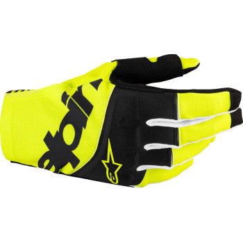 Guantes MX ALPINESTARS Techstar - Negro/Amarillo Fluo - XL 3560125-155-XL 