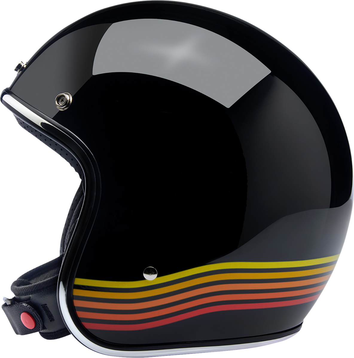 Casco BILTWELL Bonanza - Negro brillante Spectrum - Pequeño 1001-536-202 