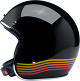 Casco BILTWELL Bonanza - Negro brillante Spectrum - Pequeño 1001-536-202 