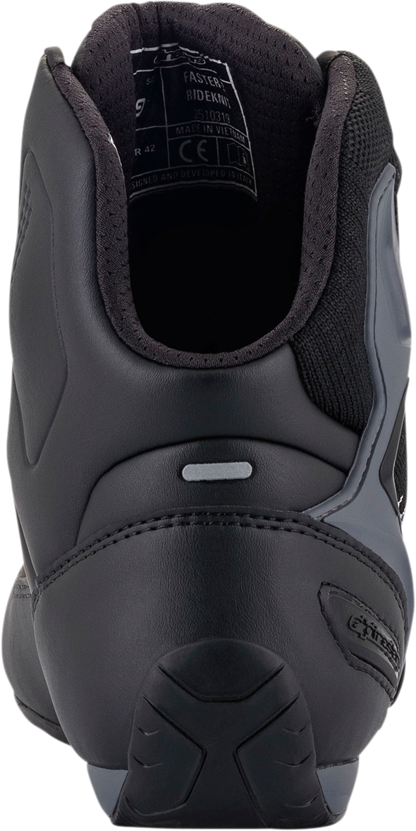 Zapatillas ALPINESTARS Faster-3 Rideknit® - Negro/Gris/Rojo - Talla 12.5 (EE. UU.) 25103191165125