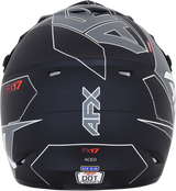 Casco de motocicleta AFX FX-17 - Aced - Negro mate/blanco - Talla mediana 0110-6490