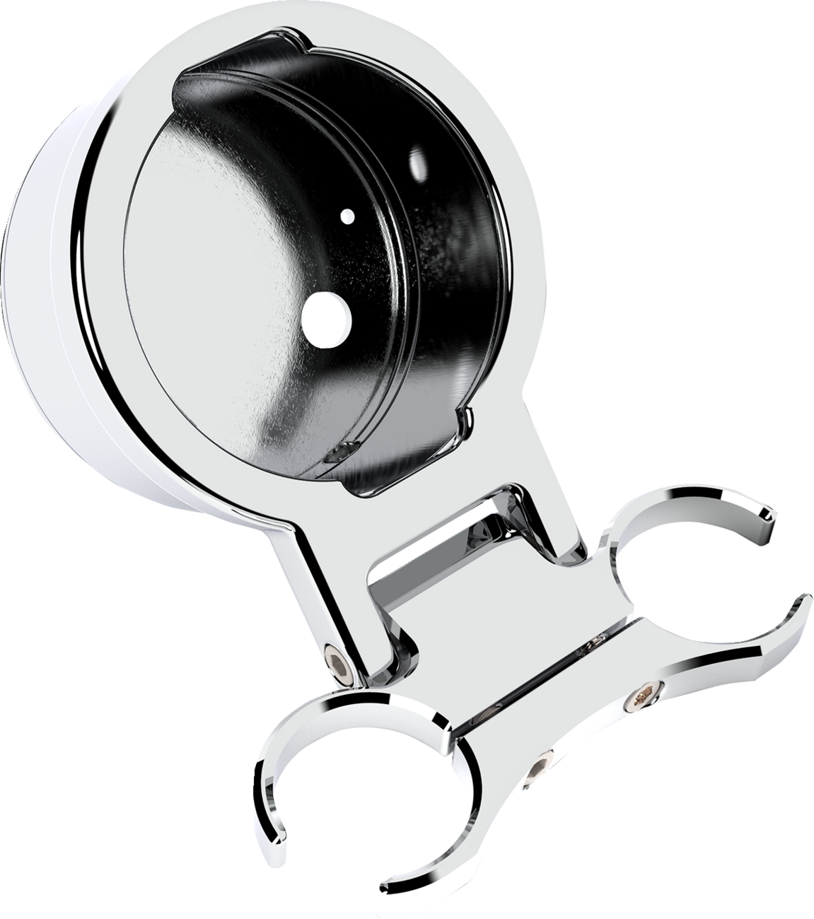 Soporte para manómetro LA CHOPPERS con barra en T - Individual - Cromado - Diámetro de 1,25" LA-7398-11C 