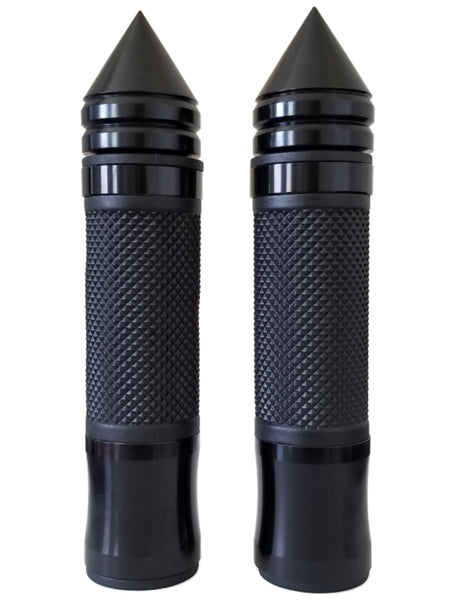 Suzuki GSXR Black Aluminum / Rubber Grips With Spike Bar Ends