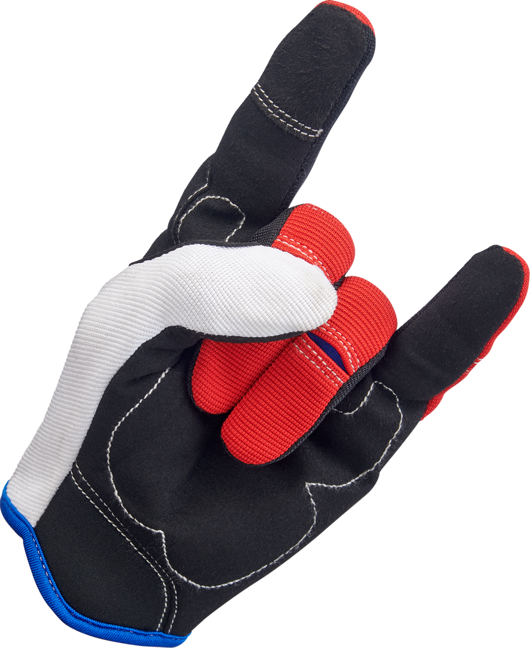 Guantes de moto BILTWELL - Rojo/Blanco/Azul - Grandes 1501-1208-004 