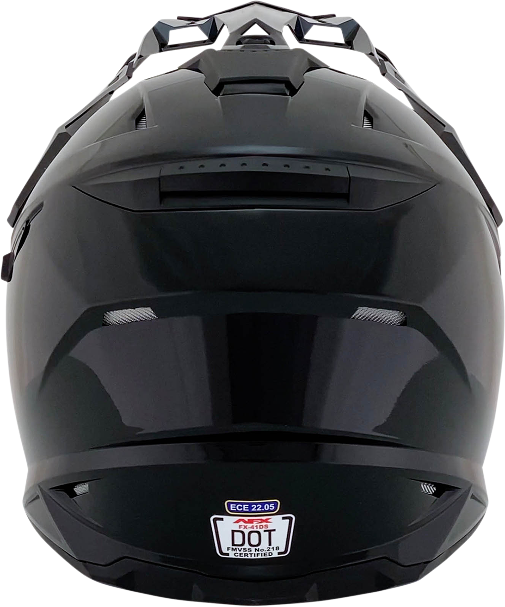 Casco de motocicleta AFX FX-41DS - Negro brillante - Talla grande 0110-3745 