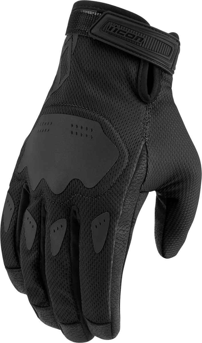 Guantes ICON Hooligan™ CE para mujer - Negro - XL 3302-0847