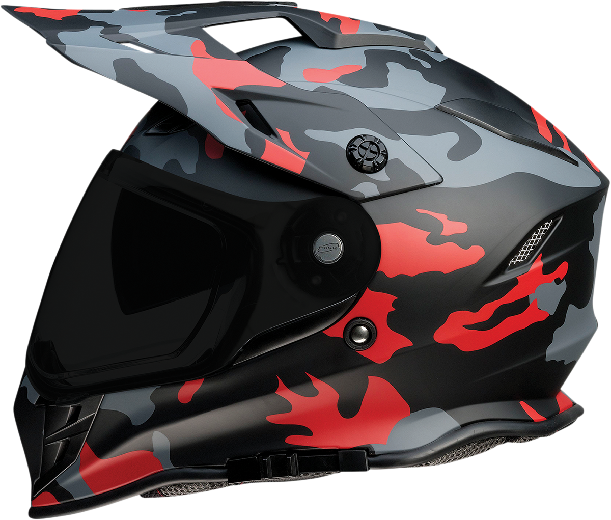 Casco de moto Z1R Range - Camuflaje - Rojo - Pequeño 0140-0094 