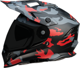 Casco de moto Z1R Range - Camuflaje - Rojo - Pequeño 0140-0094 