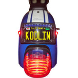 Kit de matrícula KODLIN USA - Ámbar/Rojo/Blanco - Negro KUS20350 