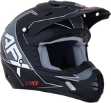 Casco de motocicleta AFX FX-17 - Aced - Negro mate/blanco - Talla mediana 0110-6490
