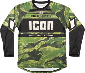 ICON Tiger’s Blood Jersey - Green Camo - Medium 2824-0085