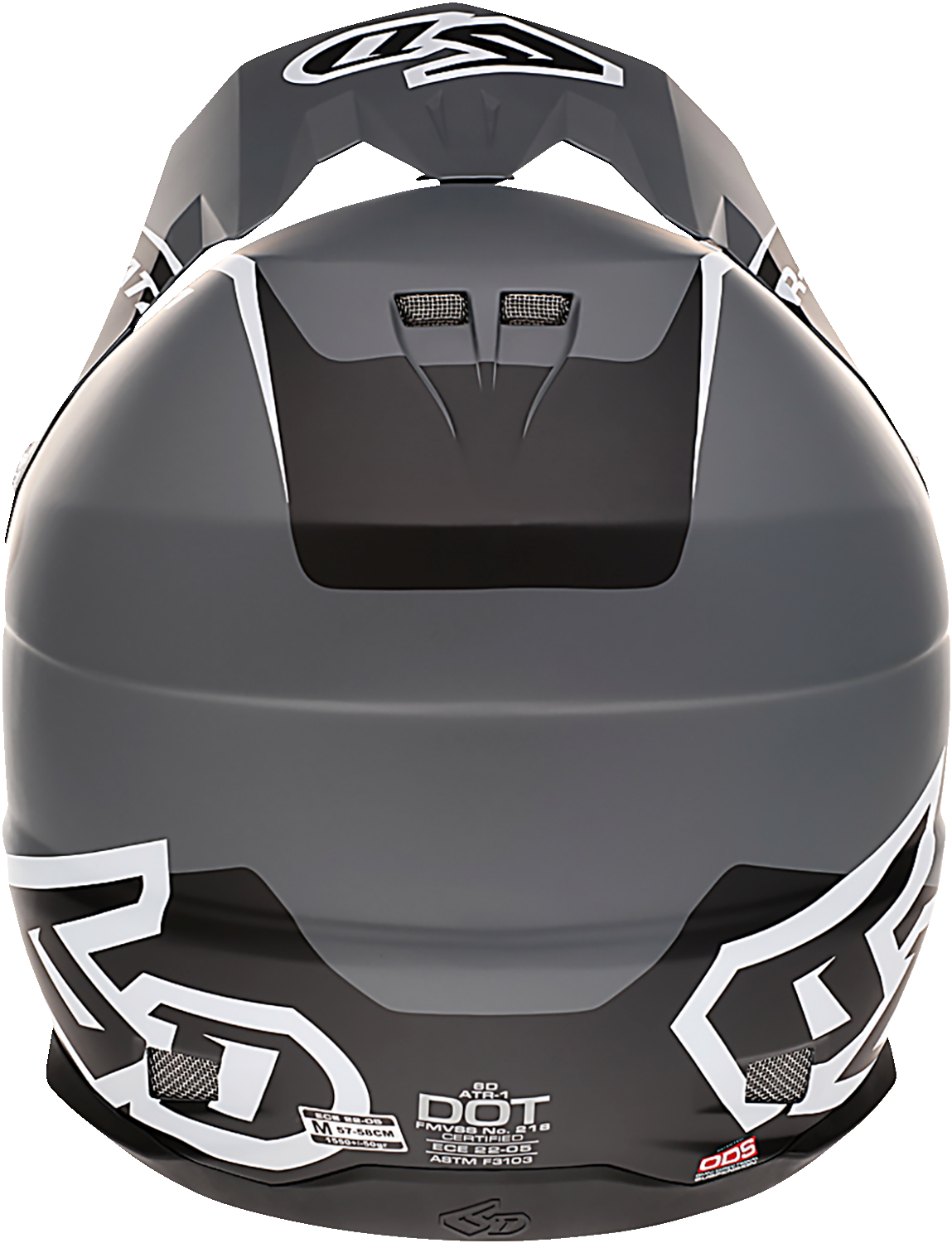 6D ATR-1 Motorcycle Helmet - Stealth - White - Small 10-4615