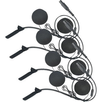 Kit de intercomunicador/radio y auriculares para casco NAVATLAS - 4 plazas - Negro NI2RIH4 