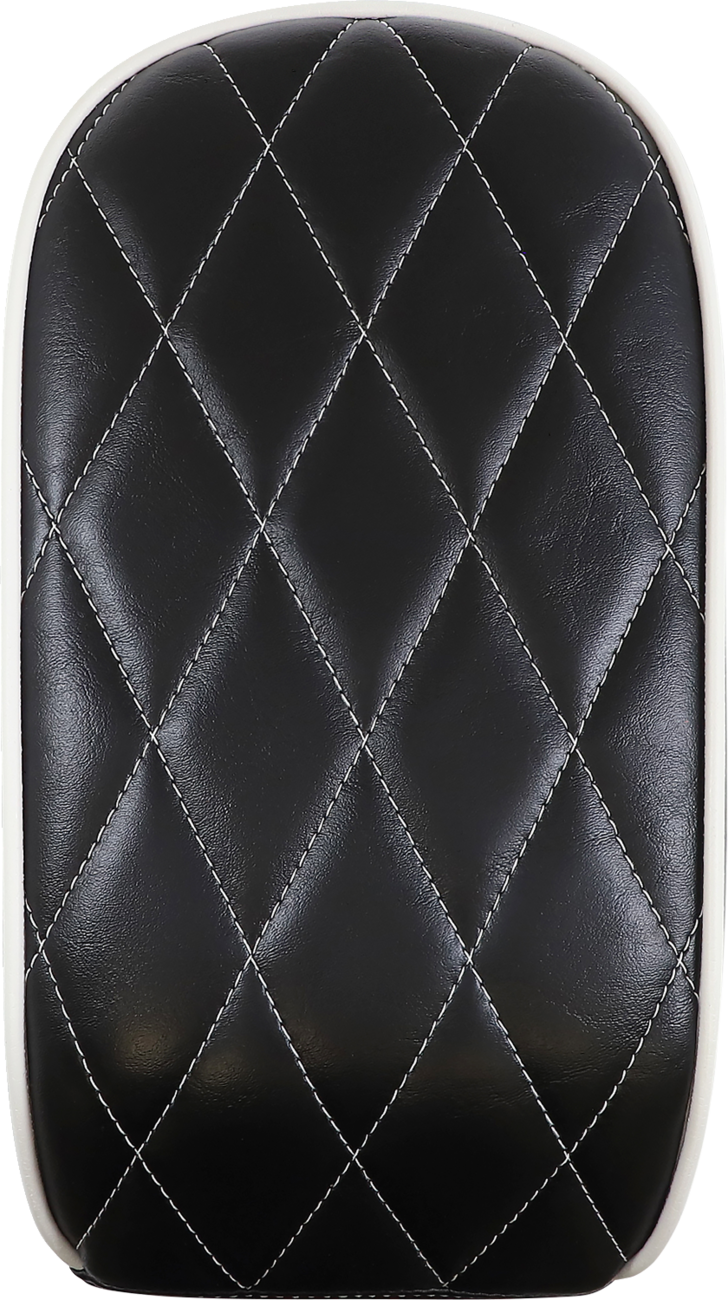 Almohadilla de pasajero LE PERA Bare Bones - Diamante blanco - Negro - FL/FX '18-'22 LY-007PDMWTP