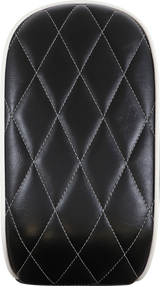 Almohadilla de pasajero LE PERA Bare Bones - Diamante blanco - Negro - FL/FX '18-'22 LY-007PDMWTP